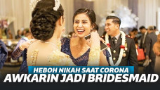 Heboh Pernikahan Kompol Fahrul Saat Corona, Ada Awkarin Jadi Bridesmaid