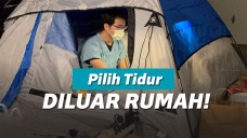 Dokter tangani corona tidur di tenda