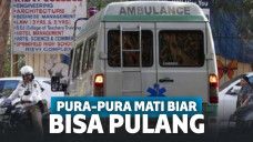 Hakim Din sedang berada di rumah sakit yang jaraknya cukup jauh dari rumahnya saat lockdown diberlakukan.