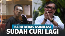 baru bebas pria ini kembali mencuri