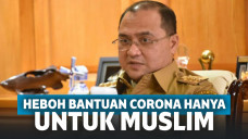 Heboh Usulan Hanya Umat Muslim yang Boleh Terima Bantuan Corona, Ini Kata Gubernur Babel!