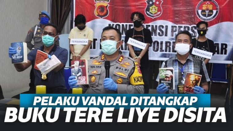 Viral Pelaku Vandal di Banjar Ditangkap, Buku Tere Liye Disita dan Terinspirasi Joker