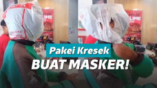 Driver Ojol Pake Topeng Kantong Kresek