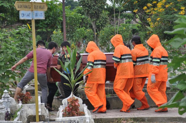 Pemakaman jenazah positif corona