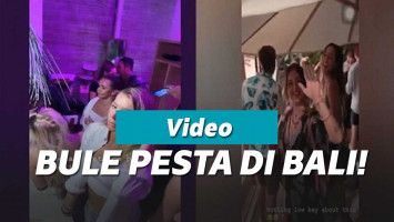 Bule di Bali berpesta saat wabah corona