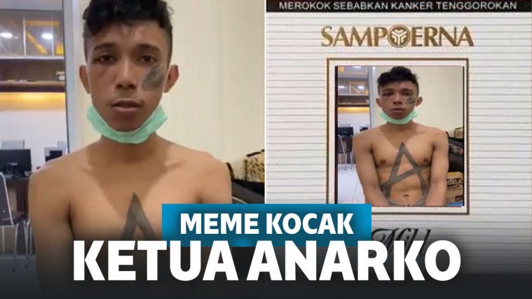 Mengaku sebagai Ketua Anarkos, Pemuda Ini Pun Jadi Bulan-Bulanan Meme Warga Twitter