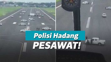 Olisi blocking runway pesawat di bandara