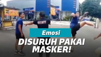 Pria ngaku anggota TNI menolak pakai masker