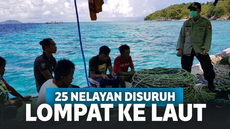 Tangkap 25 Nelayan yang Nekat Melaut Saat Corona, Polisi Suruh Loncat ke Laut Biar Steril