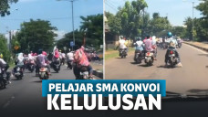 Konvoi kelulusan di jalan