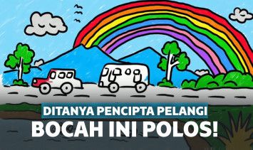 Ketika Ditanya Lagu Pelangi, Jawaban Bocah Ini Bikin Ketawa