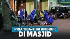 Pria yang jatuh tak sadarkan diri saat dievakuasi
