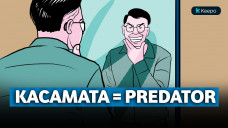 kasus pelecehan pria berkacamata