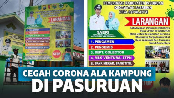 Nyeleneh! Cegah Corona ala Kampung di Pasuruan: Warga Dilarang Kunjungi Istri Muda