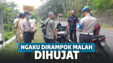 Polisi saat selidiki kasus perampokan
