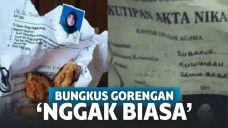 Wah, Mulai dari Ijazah hingga Akta Nikah Dijadikan sebagai Bungkus Gorengan!