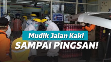 Pemudik pingsan di minimarket Madiun