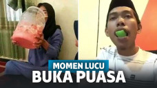 Momen lucu saat berbuka puasa