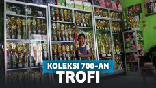 Koleksi 700-an Trofi, Gadis Cilik di Sragen Jadi Guru di Sekolahnya