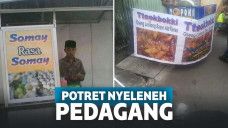 Potret nyeleneh suka-suka pedagang
