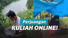 Perjuangan mahasiswa di kampung untuk kuliah online