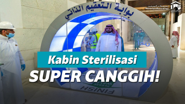 Gerbang sterilisasi canggih di masjidil haram