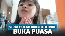Bikin Ngakak! Kepergok Minum Siang Hari di Bulan Puasa, Bocah Cilik Ini berdalih Lagi Latihan Berbuka