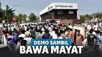 Nekat! Unjuk Rasa Kebocoran Gas Pabrik Kimia, Warga India Demo Sambil Bawa Mayat