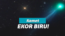 Potret Komet Ekor Biru Saat Dekati Bumi