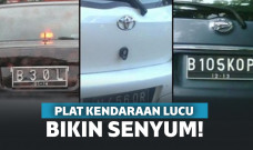 Plat mobil lucu