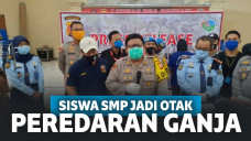 Konferensi pers kasus siswa SMP jadi otak peredaran ganja