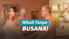 Nigel dan Rachel menggelar upacara pernikahan mereka dengan bertelanjang