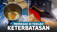 Cara unik anak kos masak