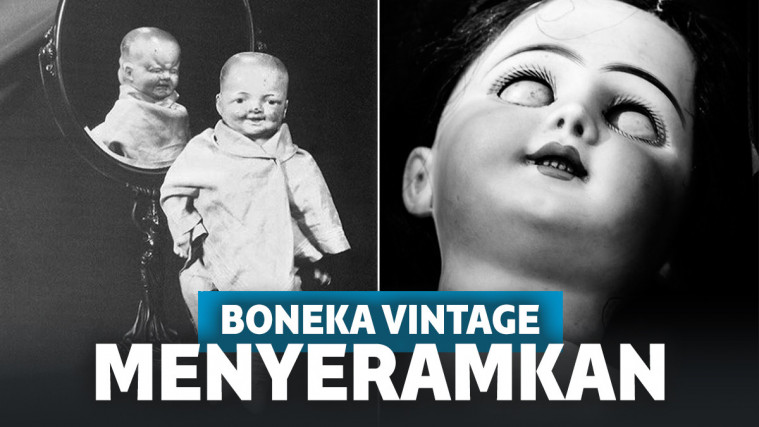 foto vintage boneka mengerikan