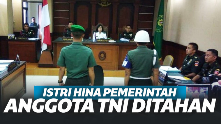 Jari Istri Ketik 'Semoga Rezim Tumbang' di FB, Anggota TNI Ditahan 14 Hari!