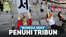 Agar Tidak Sepi, Pertandingan Sepak Bola di Korsel Gunakan Boneka Seks Sebagai Supporter
