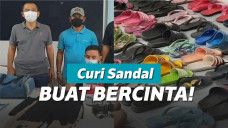curi sandal untuk bercinta