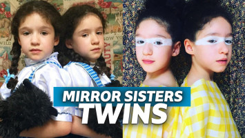 mirror sisters Emma and Sophie Schorr