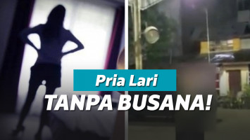Pria di Medan (sebelah kanan) lari ke luar hotel tanpa busana karena hendak diperas dengan modus prostitusi online