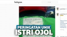 Pesan unik istri Ojol