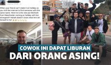 Cowok ini dapat hadiah liburan dari orang asing