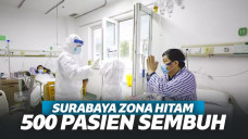 Sempat Jadi Zona Hitam, 500 Pasien Positif Covid-19 di Surabaya Sembuh