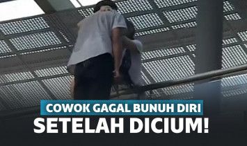 Cewek Ini gagalkan usaha bunuh diri cowok dengan ciuman