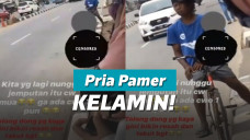 Aksi pria pamer kelamin
