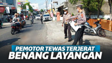 Pemotor di Solo Tewas Terjerat Senar Layangan Saat Berkendara