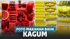 Makanan disusun berdasarkan gradasi warna