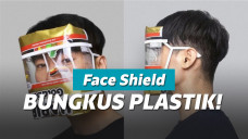 face shield dari bungkus snack