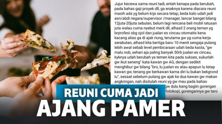 Reuni Cuma Jadi Ajang Pamer