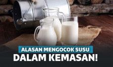 Alasan mengocok susu dalam kemasan