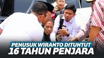 Abu Rara Penusuk Wiranto Dituntut 16 Tahun Penjara, Netizen Bandingkan Dengan Novel